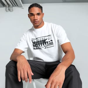 GRAPHICS "Fast" Men's Relaxed Fit Tee, PUMA White, extralarge-IND